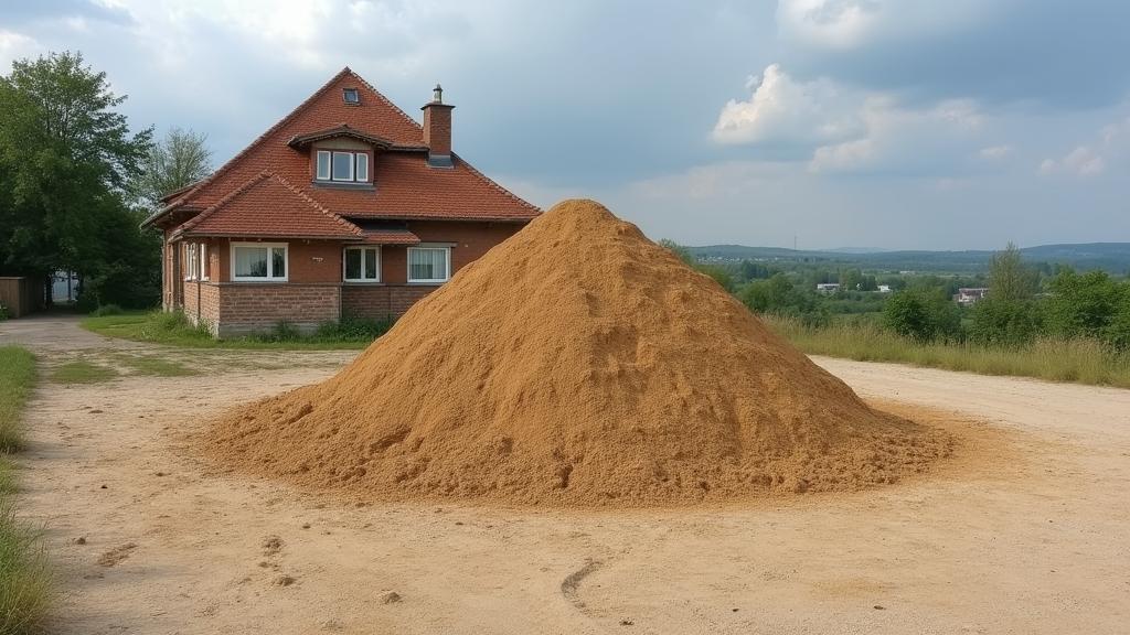 Песок на дачном участке