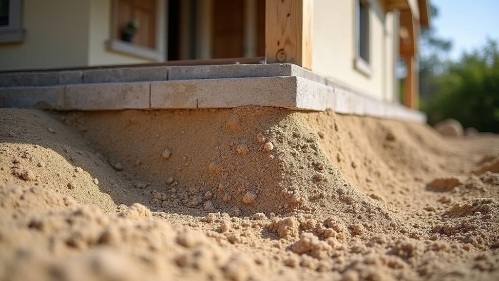Песчаная подсыпка под фундамент